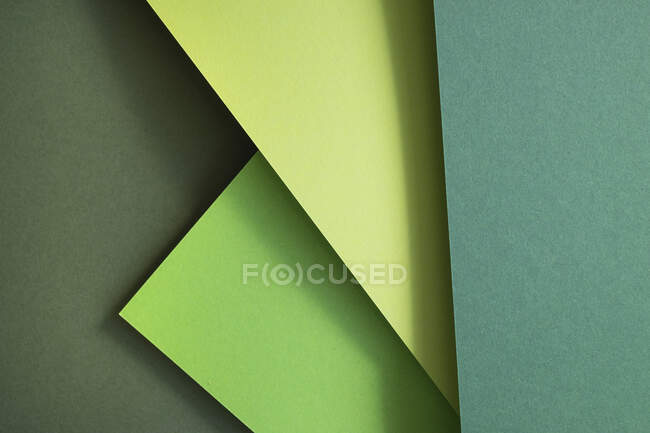 Conjunto verde de papel como fundo abstrato — Fotografia de Stock