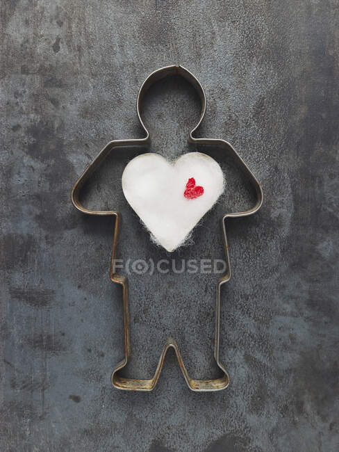 Primo piano di Maschio cookie cutter — Foto stock