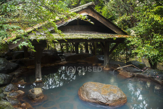 Giappone, Kyushu, piscina termale pubblica — Foto stock