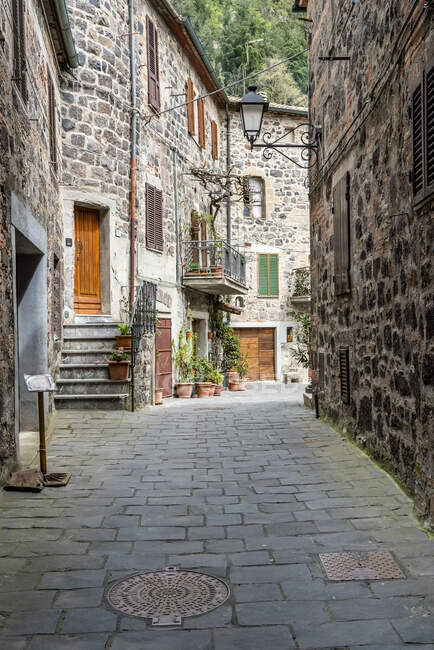 Itália, Toscana, aldeia de montanha Radifocani — Fotografia de Stock