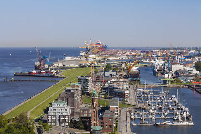 Deutschland, Bremen, Bremerhaven, Neuer Hafen, Weser — Stockfoto