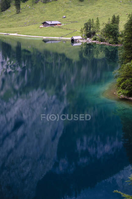 Germany, Bavaria, Berchtesgaden Alps, Obersee — Stock Photo