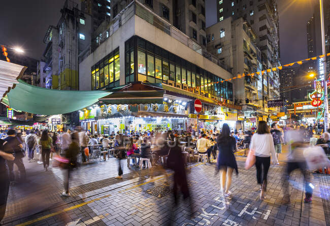 Temple Street Night Market, Hong Kong, China — Stock Photo