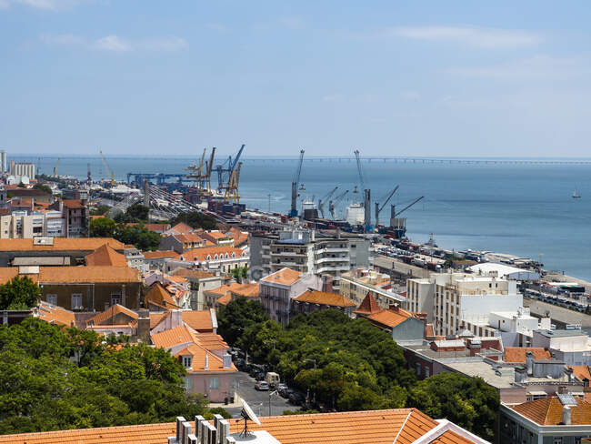 Vista sobre Old Town, Lisboa, Portugal — Fotografia de Stock