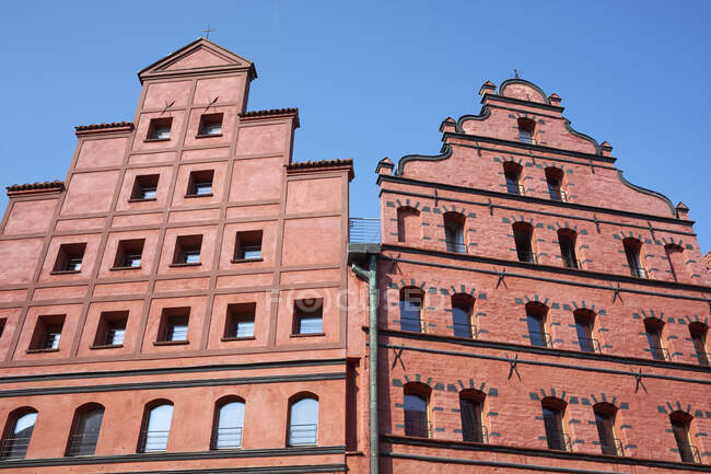 Germania, Meclemburgo-Pomerania occidentale, Stralsund, centro storico, facciate repersentative — Foto stock