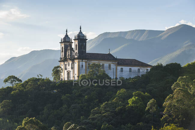 Chiesa di Nossa Senhora do Carmo, patrimonio mondiale dell'Unesco, Outo Preto, Minas Gerais, Brasile — Foto stock