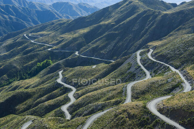 Serpentine, strada di montagna vicino a Mendoza, Argentina, Sud America — Foto stock