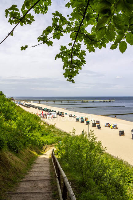 View to the beach, Koserow, Germany — Stock Photo