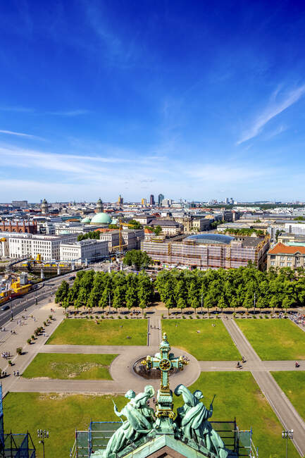 Vista para a cidade do telhado da Catedral de Berlim, Berlim, Alemanha — Fotografia de Stock