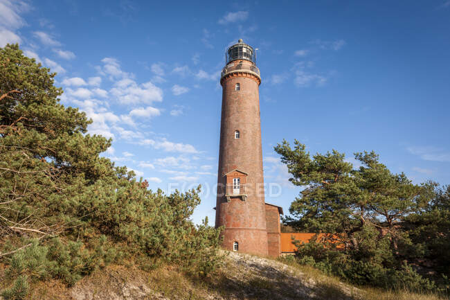 Lighthouse at Darsser Ort, Mecklenburg-Western Pomerania, Germany — Stock Photo
