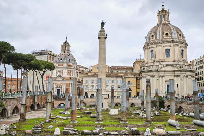 Trajan's Forum, Forum Romanum, Rome, Italy — Stock Photo
