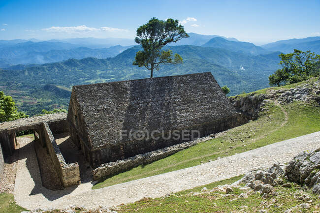 Bellissime montagne intorno a Citadelle Laferriere, Cap Haitien, Haiti, Caraibi — Foto stock