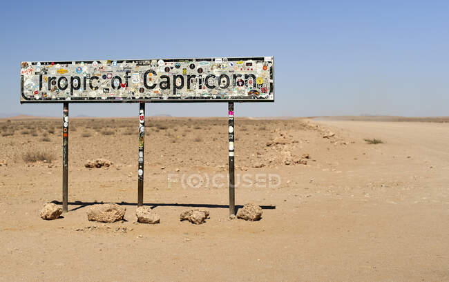 Tropic of Capricorn, Namibia — Stock Photo