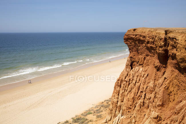 Sandstone at beach in Algarve, Portugal — Stock Photo