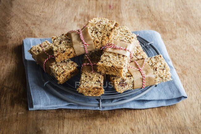 Barrette di flapjack britanniche fatte in casa — Foto stock