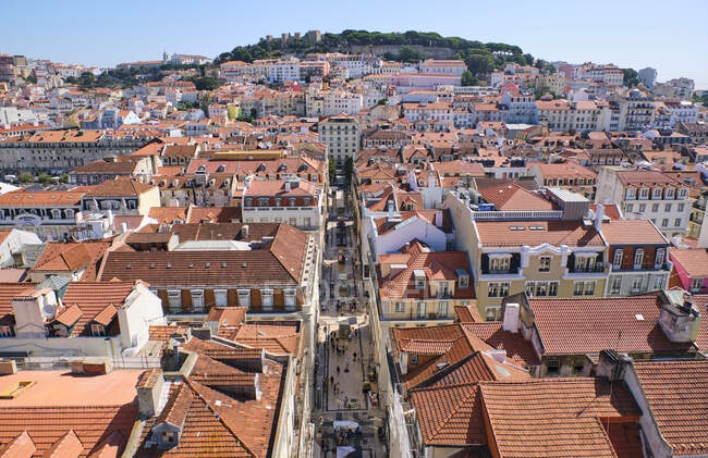 Portugal, Lisbon, cityscape with Baixa — Stock Photo