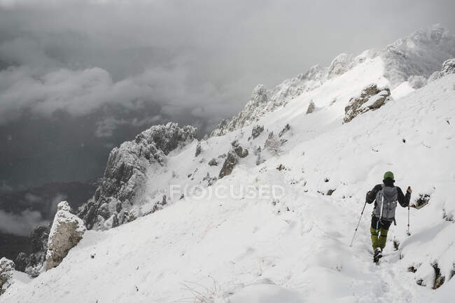 Alpinisme, Alpes italiennes, Lecco, Lombardie, Italie — Photo de stock