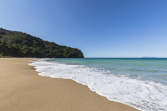 Nuova Zelanda, Isola del Nord, Waikato, vista panoramica sulla spiaggia del mare — Foto stock