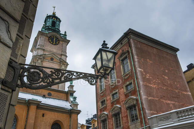 Old town of Stockholm in winter, Sweden — Stock Photo