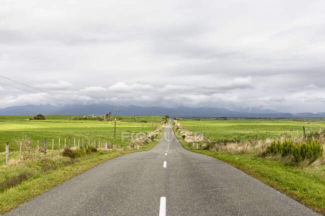 Nuova Zelanda, South Island, West Coast, Cape Foulwind, Wilsons Lead Road — Foto stock