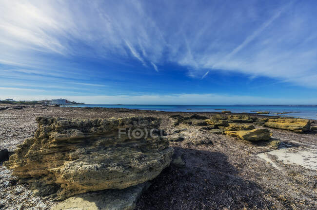 España, Islas Baleares, Mallorca, Playa Es Trenc - foto de stock