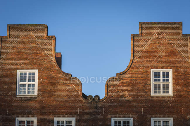 Germania, Potsdam, Quartiere Olandese, Vecchi edifici in mattoni — Foto stock