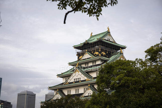 Giappone, Osaka, Esterno del castello — Foto stock