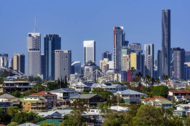 Australia, Queensland, Brisbane, City skyline - foto de stock