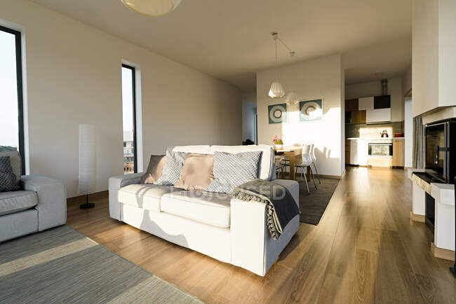 Empty living room of a house — Stock Photo