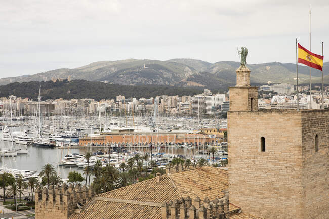 Spagna, Isole Baleari, Maiorca, Palma di Maiorca, Vista panoramica della città — Foto stock