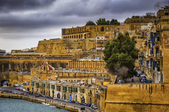 Malta, Valletta, View of old town — Stock Photo
