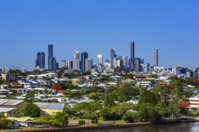 Australia, Queensland, Brisbane, skyline della città — Foto stock
