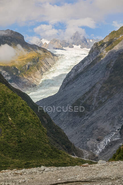 Новая Зеландия, вид на ледник Фокс — стоковое фото