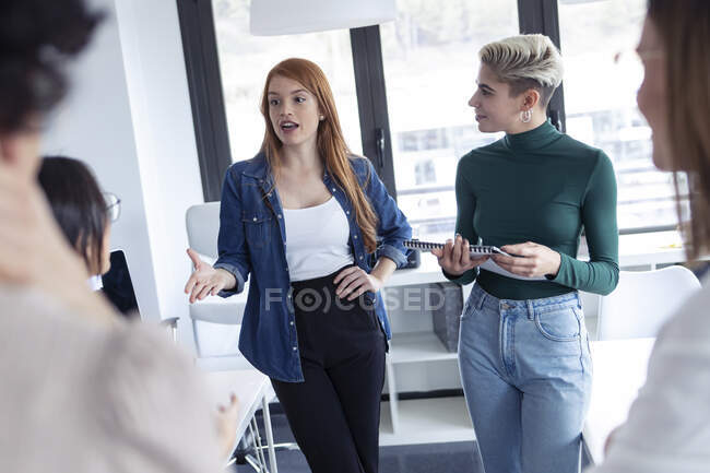 Businesswomen during meeting at an office — Stock Photo