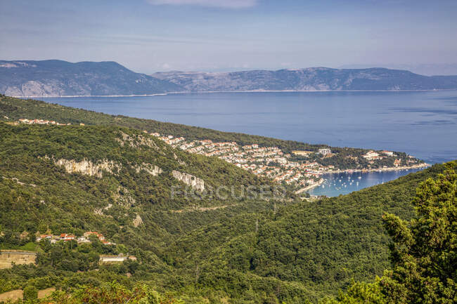 Croácia, Ístria, Rabac, litoral e mar Adriático — Fotografia de Stock