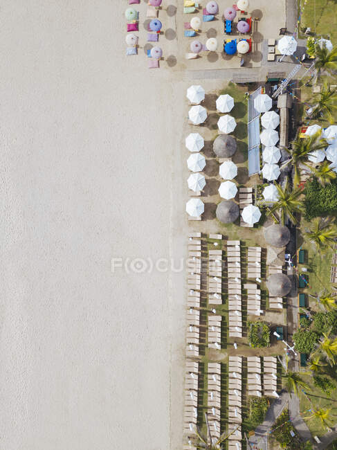 Indonesia, Bali, Nusa Dua, Veduta aerea sulla spiaggia del resort — Foto stock