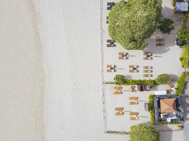 Indonesia, Bali, Nusa Dua, Veduta aerea sulla spiaggia del resort — Foto stock