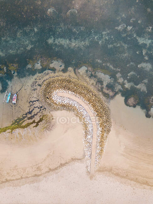 Indonesia, Bali, Sanur, Veduta aerea della spiaggia — Foto stock
