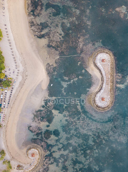 Indonesia, Bali, Sanur, Aerial view of beach — Stock Photo