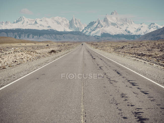 Road to El Chalten and Parque Nacional Los Glaciares, Chalten, Argentina — Stock Photo