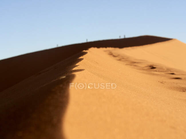 Dunes in the desert, Sossusvlei, Namibia — Stock Photo