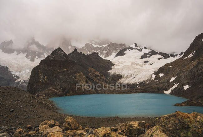 Argentina, Small alpine lake in Patagonia — Stock Photo