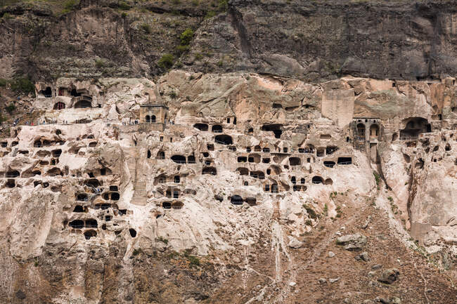 Georgia, Samtskhe-Javakheti, monastero delle grotte di Vardzia — Foto stock