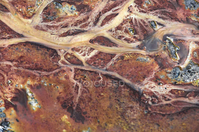Georgia, Close-up of brown dirty puddle of water — Stock Photo
