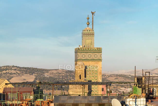 Marruecos, Fez-Meknes, Fez, Bou Inania Madrasa - foto de stock