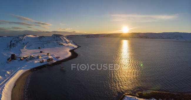 Kongsfjord at sunrise, Finnmark, Norway — Stock Photo