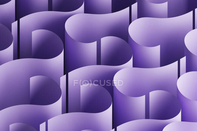 Three dimensional pattern of purple question marks — Stock Photo