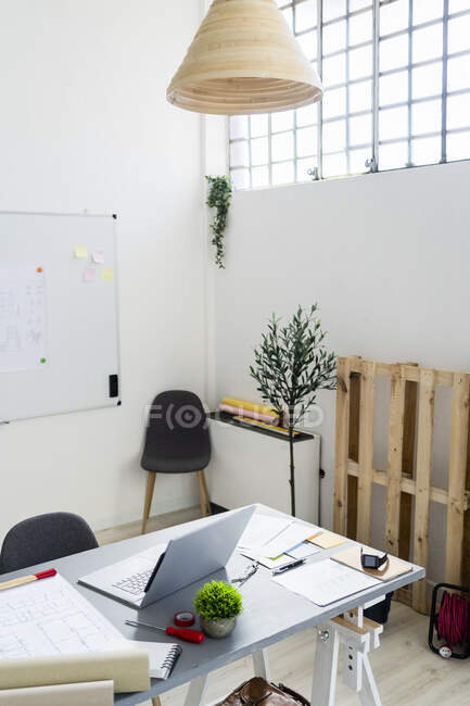 Desk in architect studio — home, design - Stock Photo | #479966096