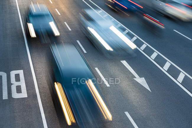 Traffic on federal highway — Stock Photo