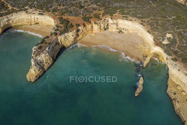 Vista panorâmica das praias vazias da Praia do Pontal e da Praia da Morena — Fotografia de Stock